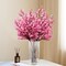 Pink Fake Flowers Artificial Flowers, 5 Pcs Real Touch Silk Flowers Faux Artificial Flowers for Decorations, Babys Breath Artificial Flowers Bulk for Spring Decor Floral Arrangement